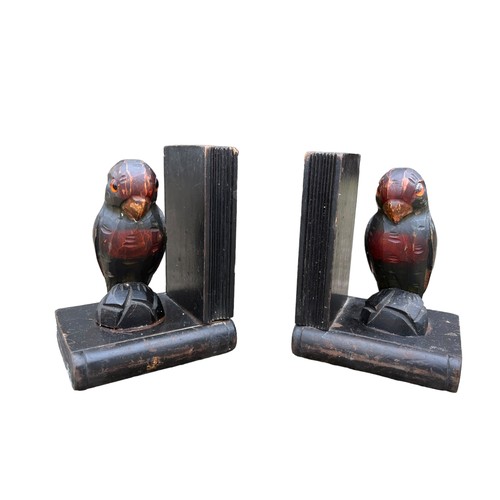 440 - SET OF PARROT BOOK ENDS