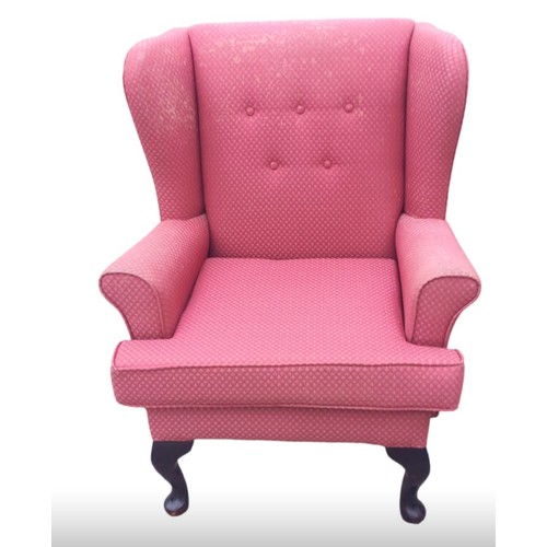 405 - A WINGBACK ARMCHAIR