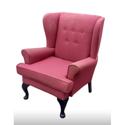 405 - A WINGBACK ARMCHAIR