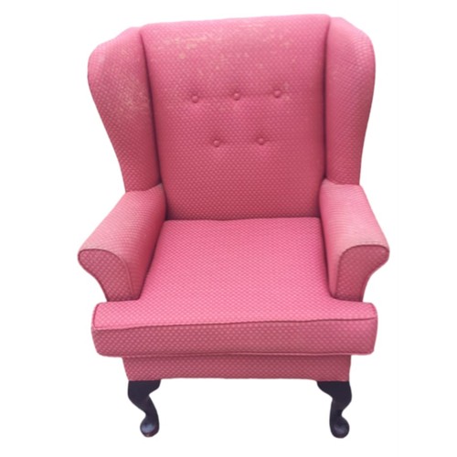 405 - A WINGBACK ARMCHAIR