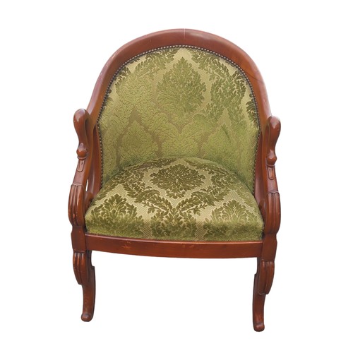 456 - A SWAN HEAD ARMCHAIR