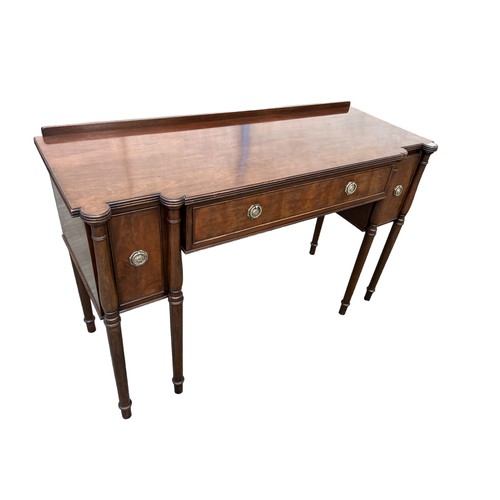 464 - A REGENCY SIDEBOARD WITH A DOUBLE CELLARETTE DRAWERS **