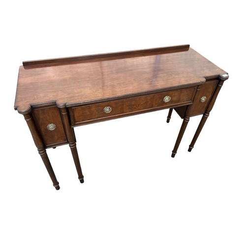 464 - A REGENCY SIDEBOARD WITH A DOUBLE CELLARETTE DRAWERS **