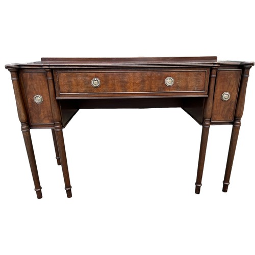 464 - A REGENCY SIDEBOARD WITH A DOUBLE CELLARETTE DRAWERS **