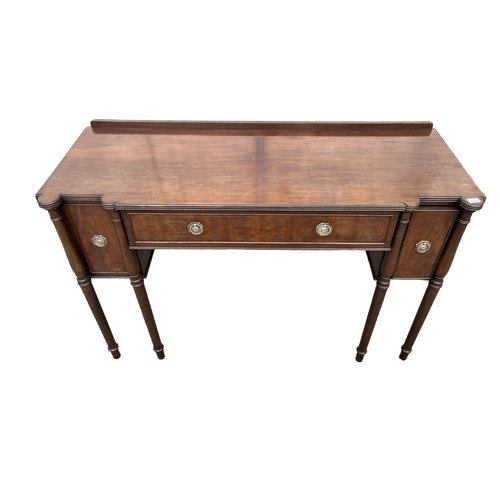 464 - A REGENCY SIDEBOARD WITH A DOUBLE CELLARETTE DRAWERS **