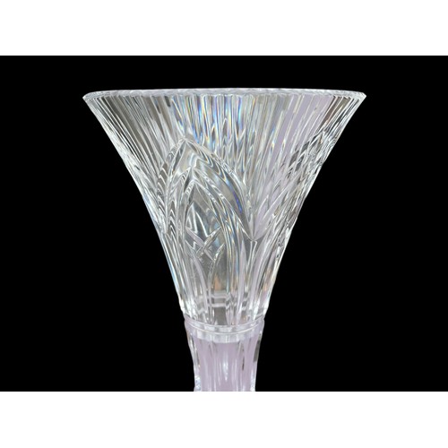 485 - A TALL WATERFORD CRYSTAL VASE **