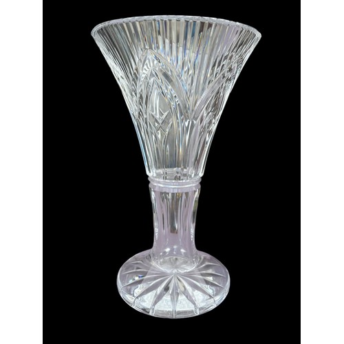 485 - A TALL WATERFORD CRYSTAL VASE **