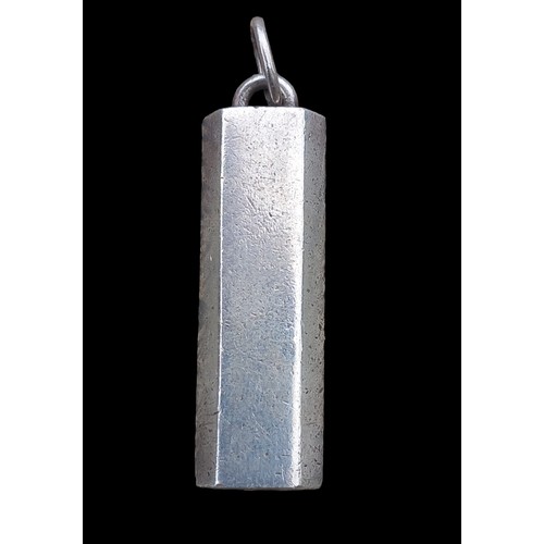 516 - A 990 GRADE SILVER INGOT/PENDANT 18.3G