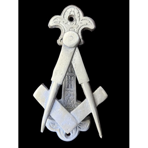 526 - BRASS MASONIC DOOR KNOCKER