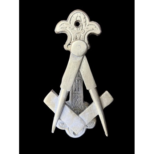 526 - BRASS MASONIC DOOR KNOCKER