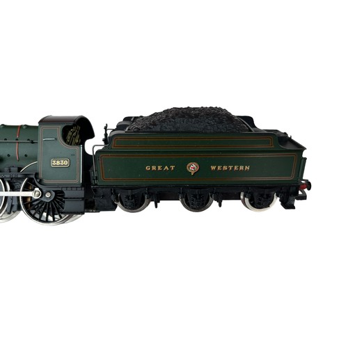 539 - HORNBY GREAT WESTERN COUNTY OF OXFORD 3830 TRAIN AND COAL TRAILER OO GUAGE