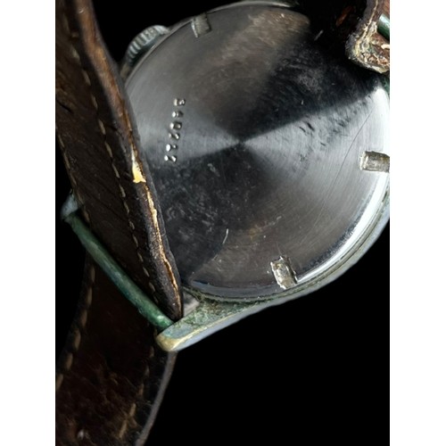 623 - ALPINA 592 KRIEGSMARINE WRIST WATCH BRASS CASE WITH TRACES OF CHROME .SUBSIDIARY SECOND HAND DIAL PO... 