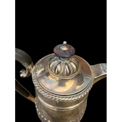 582A - A LONDON SILVER SPIRIT KETTLE A HEAVY 710grm