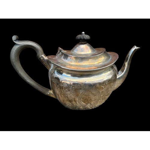 585A - A BIRMINGHAM SILVER 3 PIECE TEA  SERVICE  670grm