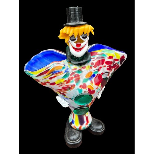 496A - AN ORIGINAL MURANO GLASS VASE CLOWN ORNAMENT