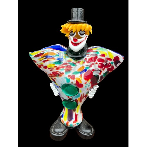 496A - AN ORIGINAL MURANO GLASS VASE CLOWN ORNAMENT