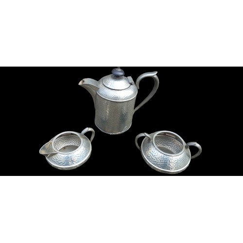 29 - 3 PIECE PEWTER SERVICE