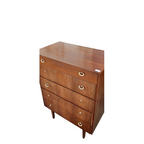 85 - A RETRO 5 DRAWERED CHEST