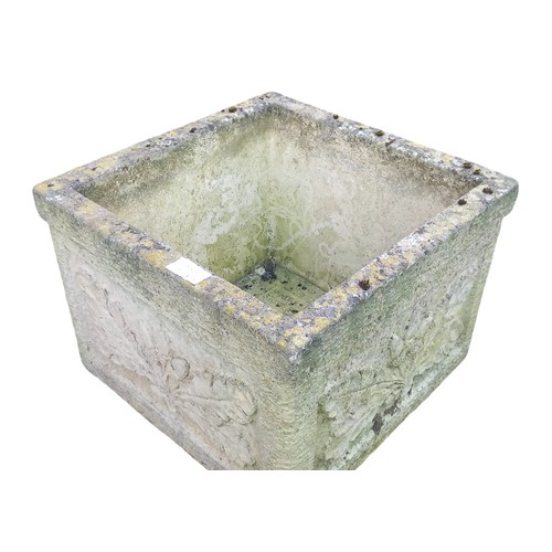 30 - STONE SQUARE PLANTER