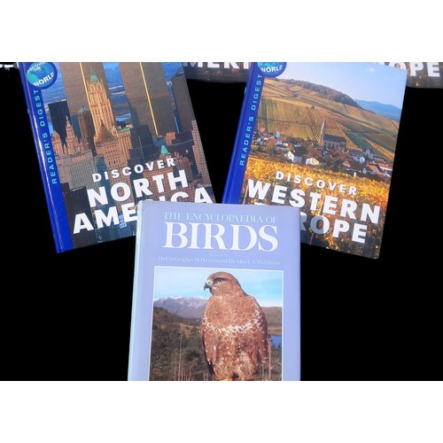 123 - ENCYCLOPEDIA OF BIRDS AND 5 READERS DIGEST DISCOVER THE WORLD