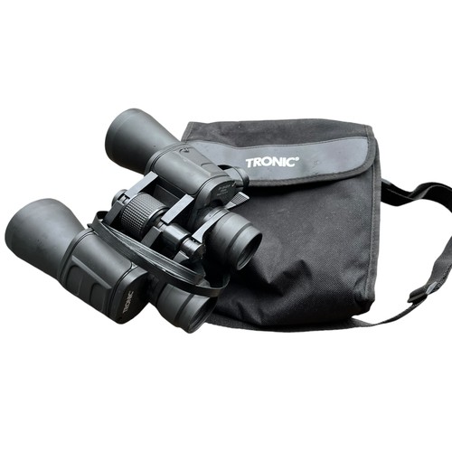 125 - A CASED PAIR OF TRONIC 24X60 BINOCULARS