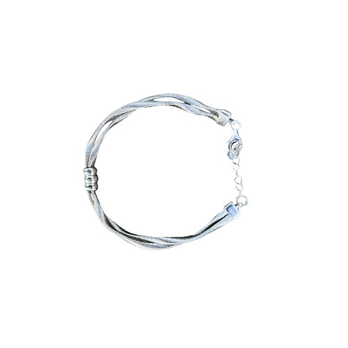 201 - A SILVER TWIST BRACELET