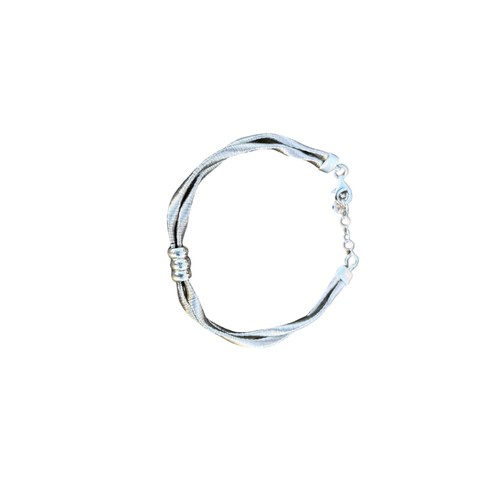 201 - A SILVER TWIST BRACELET