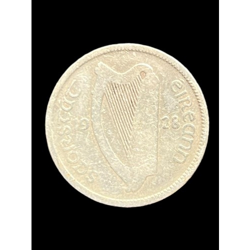 219 - AN IRISH SILVER 1928 SILVER SHILLING