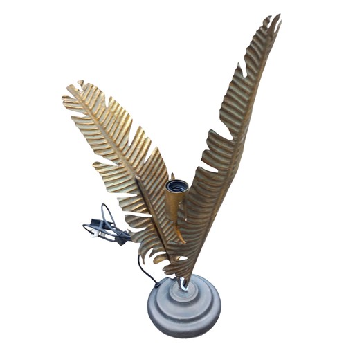 140 - A NEW GILT FERN LEAF LIGHT FITTING