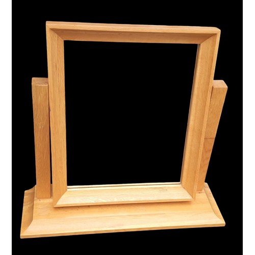 287 - SOLID OAK DRESSING MIRROR