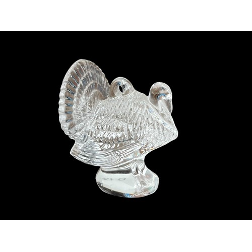 276 - A WATERFORD CRYSTAL TURKEY