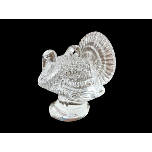 276 - A WATERFORD CRYSTAL TURKEY