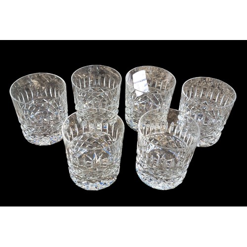 334 - A SET OF 6 GALWAY CRYSTAL WINE GLASS