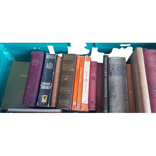 350 - A GOOD BOX OF ASSORTED BOOKS