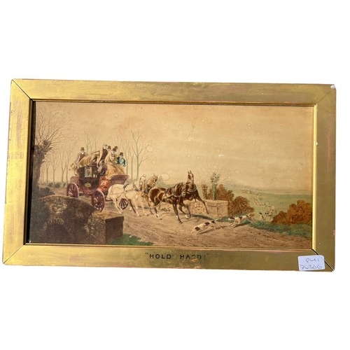 404 - AN ANTIQUE GILT FRAMED WATER COLOUR 