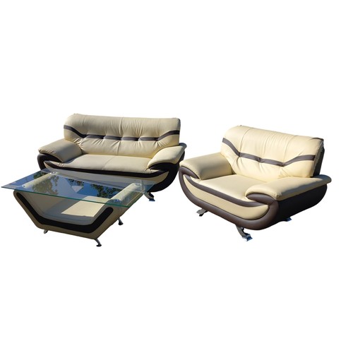 426 - 2 AND 1 AMERICAN STYLE SUITE WITH MATCHING SIDE TABLE