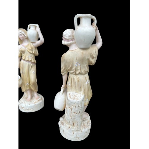 486 - A PAIR OF 19c ROYAL DUX FIGURES