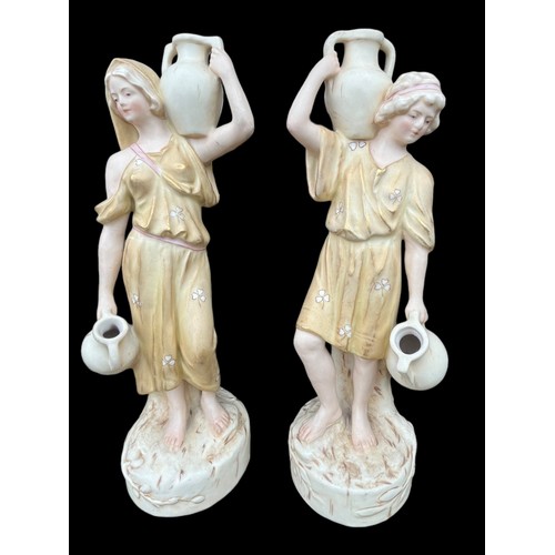 486 - A PAIR OF 19c ROYAL DUX FIGURES