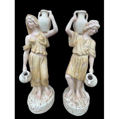 486 - A PAIR OF 19c ROYAL DUX FIGURES