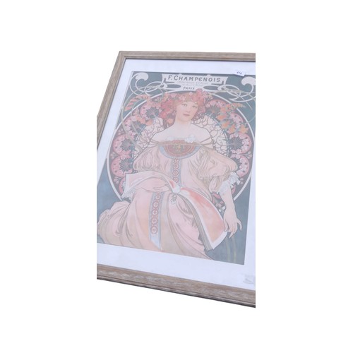 416 - A NEW FRENCH ART NOUVEAU STYLE PRINT