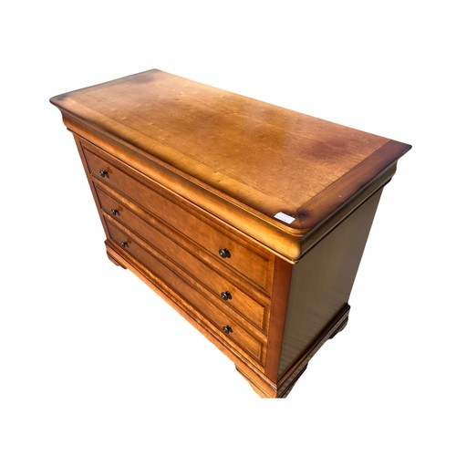 473 - A WALNUT 4 DRAWER CHEST