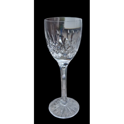 59 - A SET OF 6 HIGH BALL WINE GLASS BY TYRONE CRYSTAL