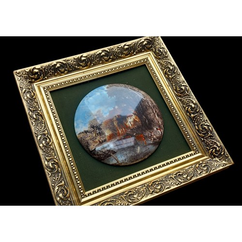 94 - 6 FRAMED PORCELAIN PLAQUES