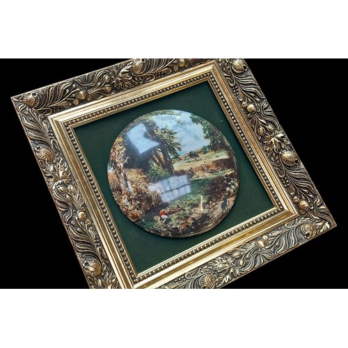 94 - 6 FRAMED PORCELAIN PLAQUES