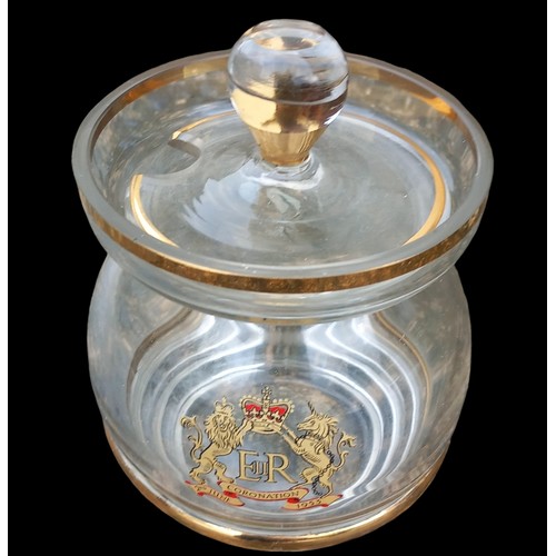 130 - A 1953 CORONATION JAM/HONEY POT