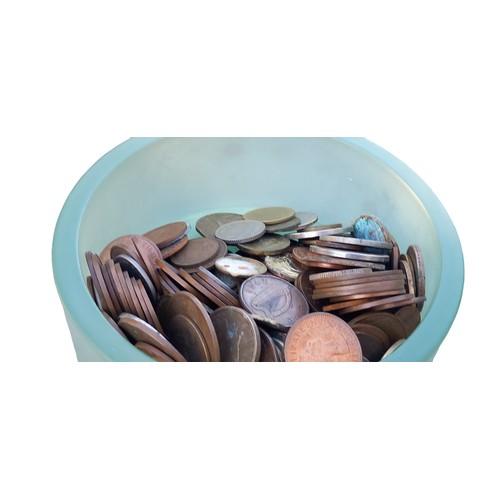 209 - A BOX OF OLD MIXED COINS