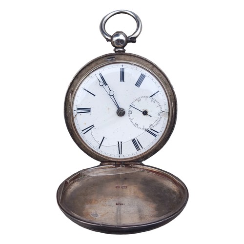 184 - A SILVER POCKET WATCH J.M.STRATH LONDON