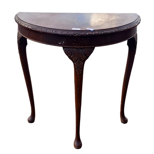 25 - 1/2 MOON HALL TABLE