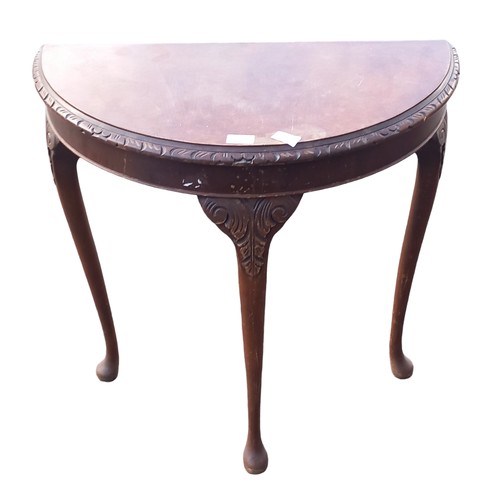 25 - 1/2 MOON HALL TABLE