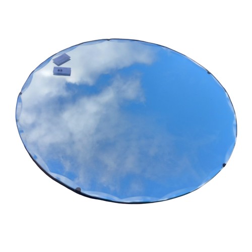 85 - A SCALLOP EDGE ROUND MIRROR 18